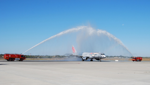 First 2015 flight from Vienna arrives at Alicante-Elche airport