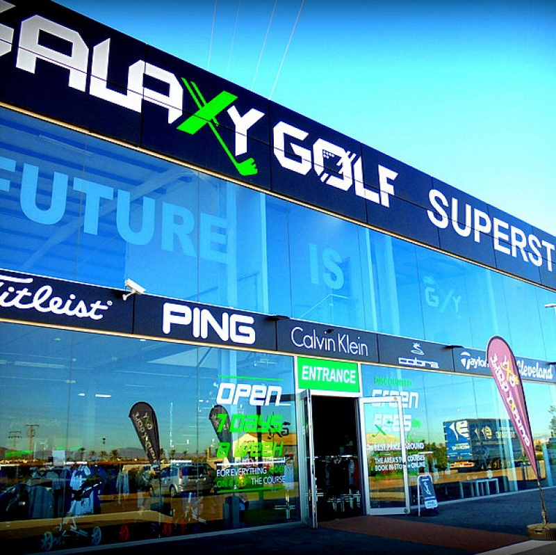 Galaxy Golf Superstore Los Alcazares and Campoamor for widest range of golfing equipment