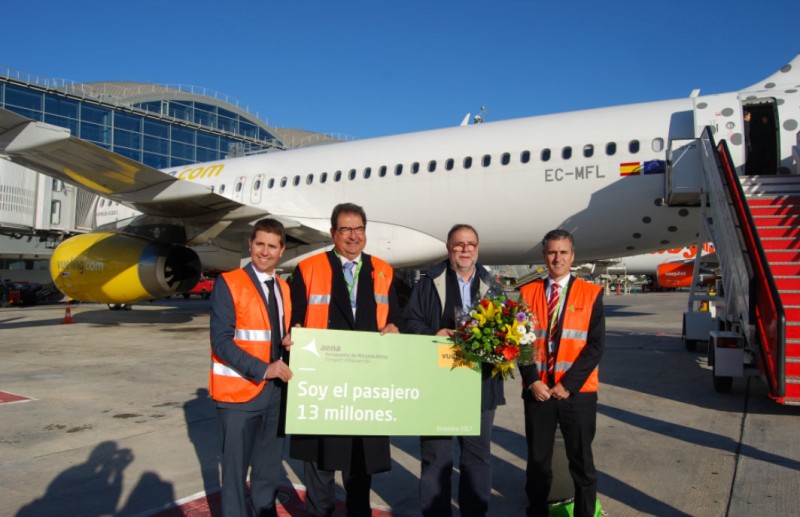 13 millionth passenger this year at Alicante-Elche airport!