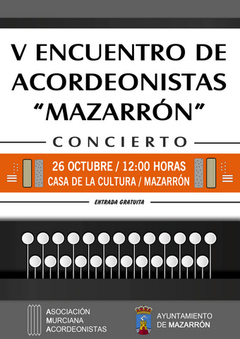 26th October, Free accordion concert, Mazarron
