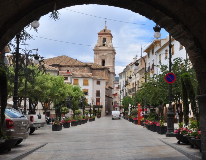 The Plaza del Arco in Caravaca de la Cruz