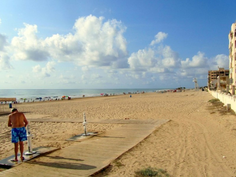 Overview of the beaches of Guardamar del Segura