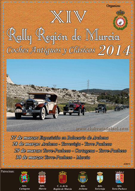 29th March,Club Ruta del Sol vehicles can be seen in Torre Pacheco and Cartagena