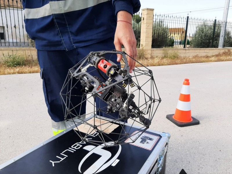 <span style='color:#780948'>ARCHIVED</span> - Adapted drones to inspect Lorca sewer system