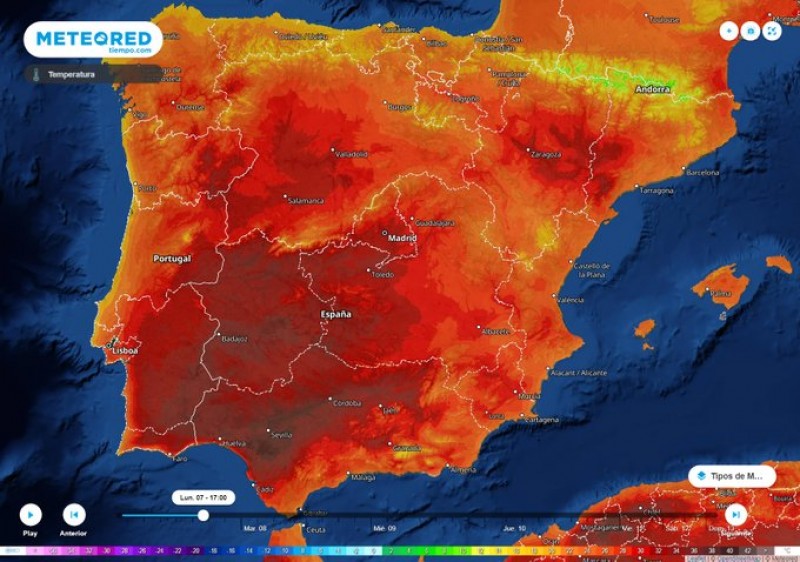 <span style='color:#780948'>ARCHIVED</span> - Spain to swelter in temperatures of up to 40 degrees Celsius this week