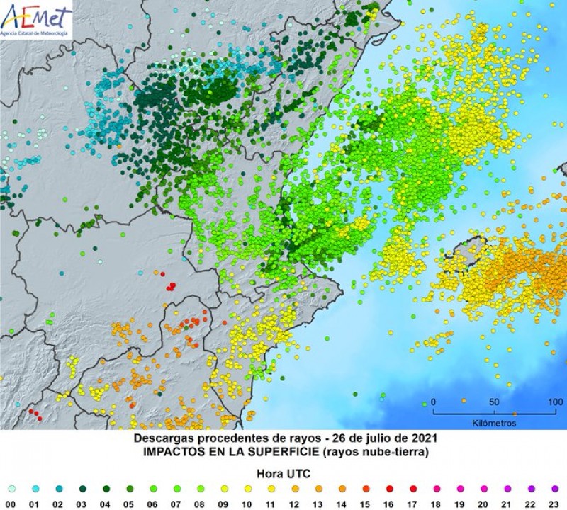 <span style='color:#780948'>ARCHIVED</span> - More than 1600 lightning strikes in 24 hours across Valencia region