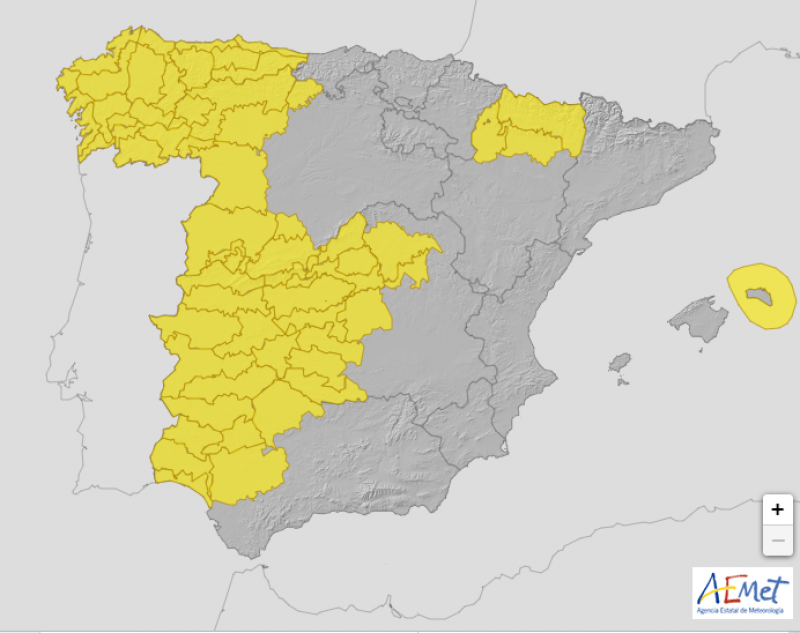 <span style='color:#780948'>ARCHIVED</span> - More than 20 provinces in Spain on alert for storms: September 14