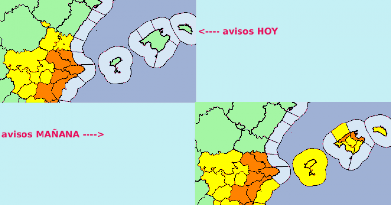 <span style='color:#780948'>ARCHIVED</span> - Orange alert for storms in Alicante: Monday September 20