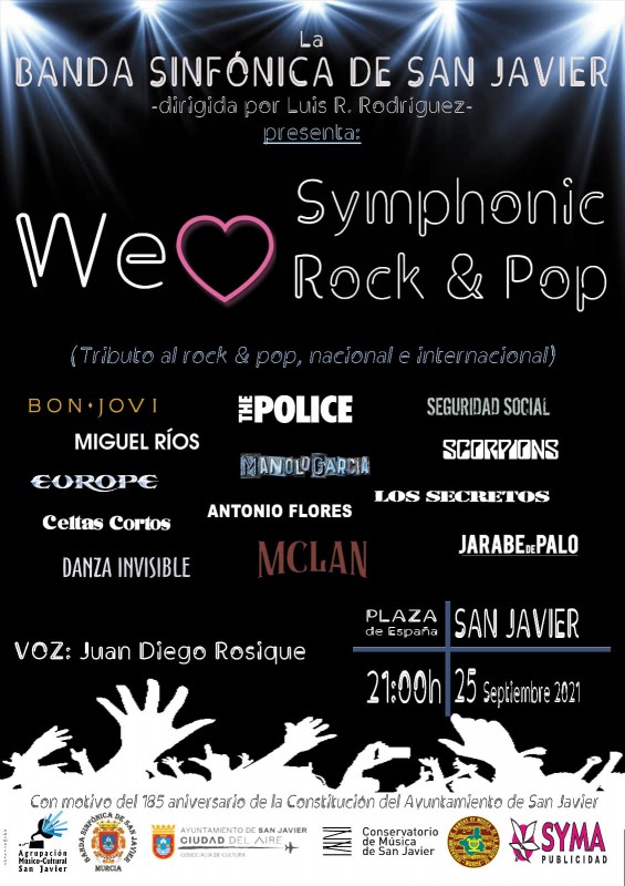 <span style='color:#780948'>ARCHIVED</span> - Free symphonic pop and rock music tribute in San Javier: September 25