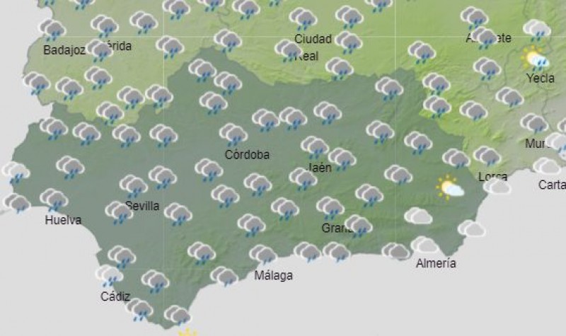 <span style='color:#780948'>ARCHIVED</span> - Aemet issues weather warnings in Andalusia: October 29 and 30