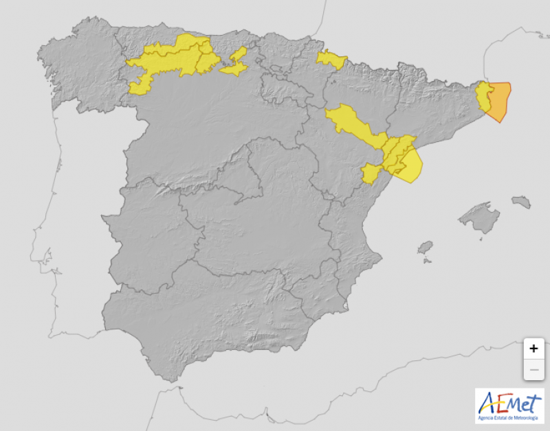 <span style='color:#780948'>ARCHIVED</span> - Spain set for a white weekend as storm Arwen arrives