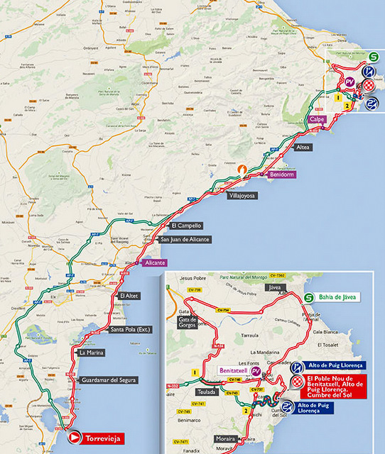 ! Alicante Today - 30th August Route Of The Vuelta A España Alicante ...