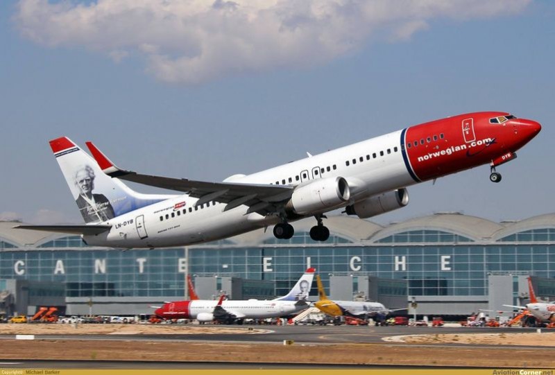 <span style='color:#780948'>ARCHIVED</span> - Norwegian airline selects Alicante-Elche Airport as one of its two bases in Spain