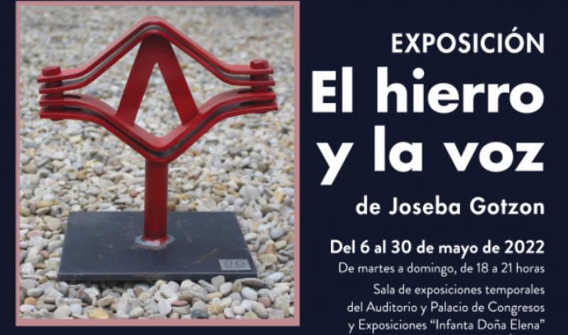 <span style='color:#780948'>ARCHIVED</span> - May 6 to 30 El Hierro y la Voz sculpture exhibition by Joseba Gotzon at the Aguilas auditorium