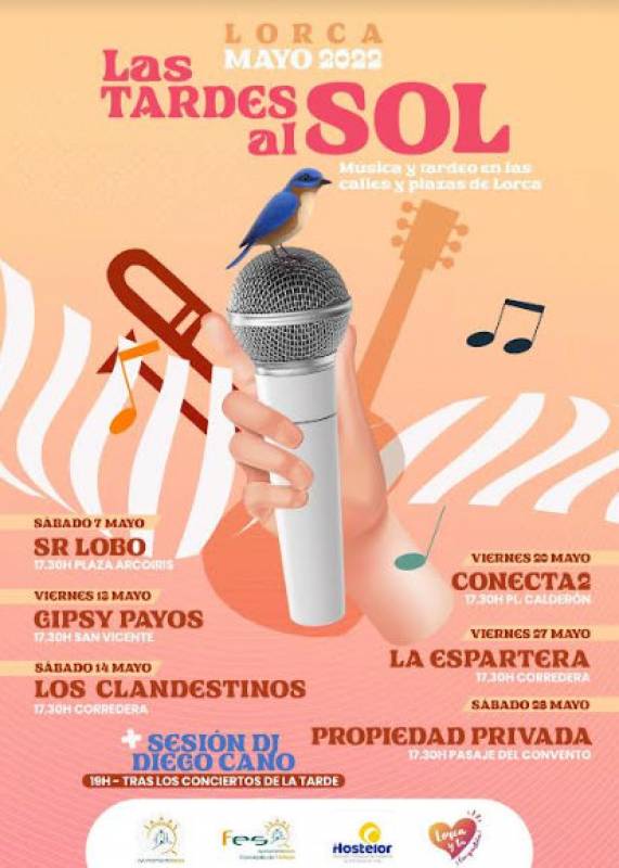 <span style='color:#780948'>ARCHIVED</span> - Las Tardes de Lorca al Sol, free weekend live concerts in Lorca during May