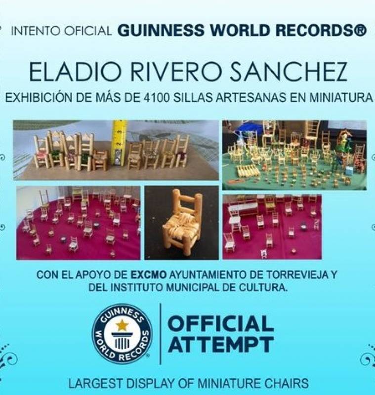 <span style='color:#780948'>ARCHIVED</span> - Torrevieja craftsman attempts Guinness World Record for largest exhibition of miniature chairs
