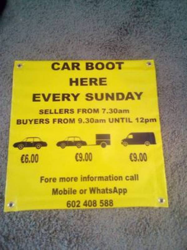 Car Boot Sale every Sunday at Meson Mariano 