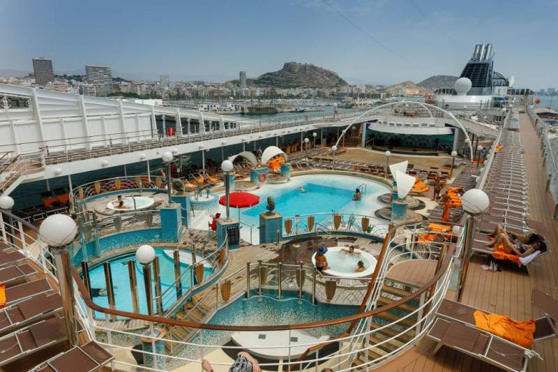 First luxury MSC Cruise liner departs from official new Spanish base port in Alicante
