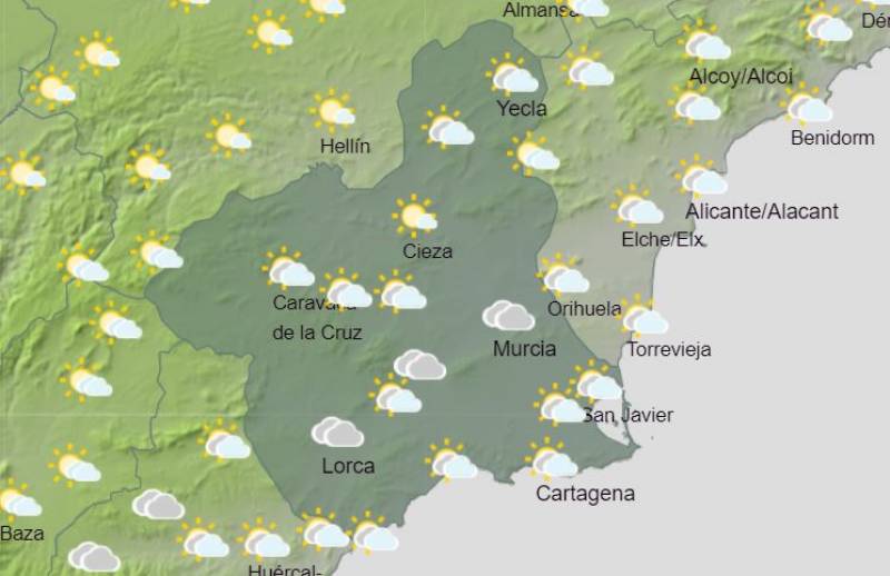 <span style='color:#780948'>ARCHIVED</span> - Murcia weekend weather September 1-4: A bright and sunny start to the new month