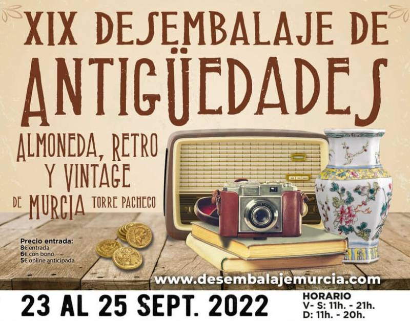 September 23 to 25 Antiques Fair and Classic Car show at the IFEPA in Torre Pacheco