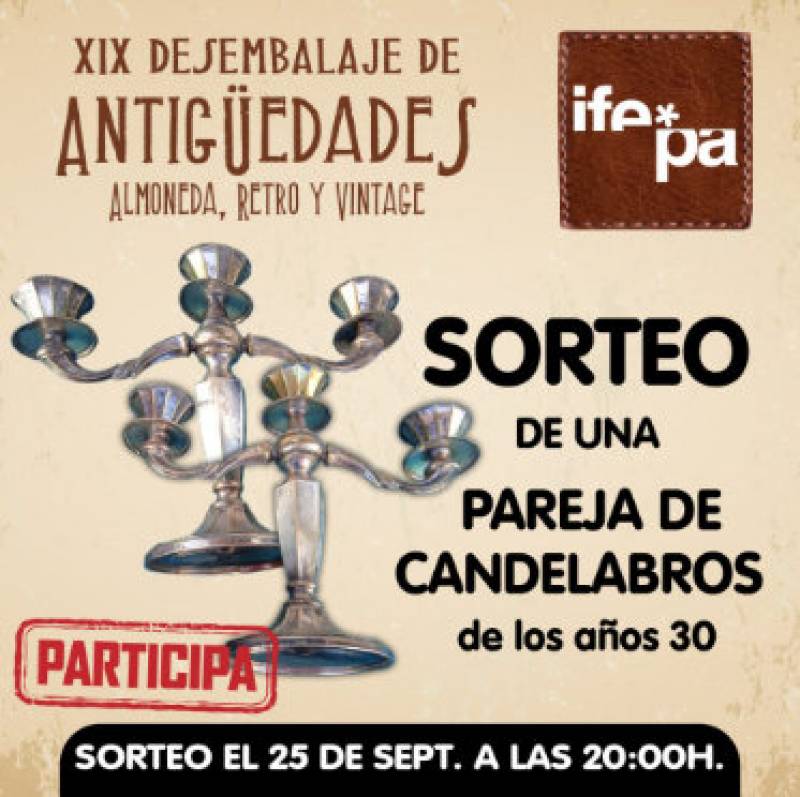 September 23 to 25 Antiques Fair and Classic Car show at the IFEPA in Torre Pacheco