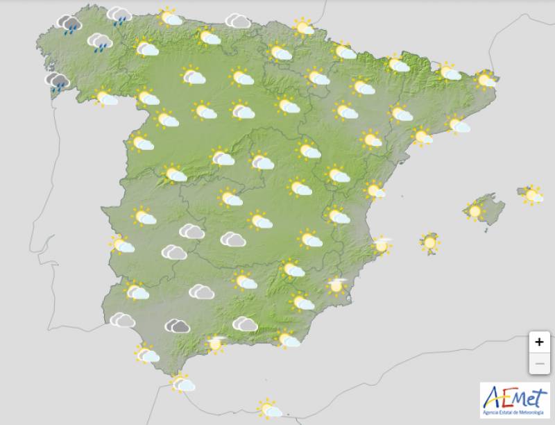 <span style='color:#780948'>ARCHIVED</span> - Storms depart and temperatures soar: Spain weather outlook October 13-16