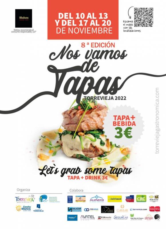 Tapas time in Torrevieja: November 10-13 and 17-20