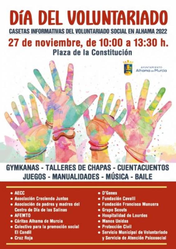 <span style='color:#780948'>ARCHIVED</span> - Alhama de Murcia organises events for International Volunteer Day 2022