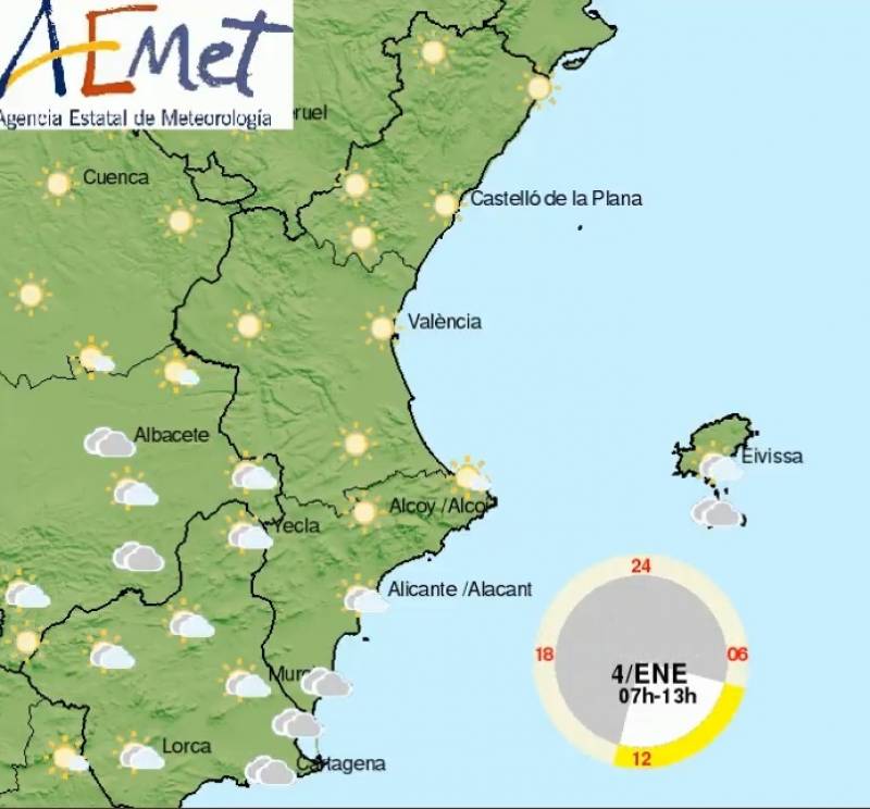 <span style='color:#780948'>ARCHIVED</span> - Dry and unusually warm start to January 2023: Alicante weather outlook January 3-6