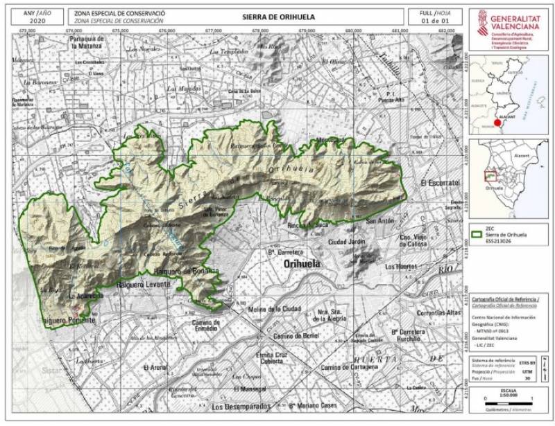 <span style='color:#780948'>ARCHIVED</span> - Orihuela and Callosa mountain ranges declared Special Areas of Conservation
