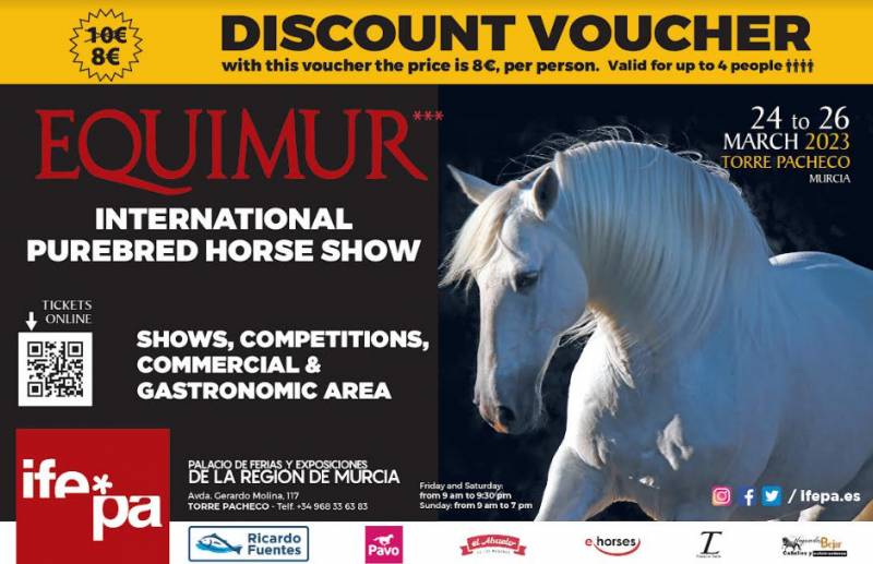 <span style='color:#780948'>ARCHIVED</span> - March 24 to 26 Equimur horse show at the IFEPA centre in Torre Pacheco