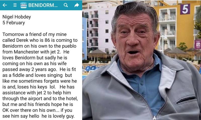 <span style='color:#780948'>ARCHIVED</span> - Brit widower, 88, becomes Benidorm selfie star after friend posts heartwarming Facebook post