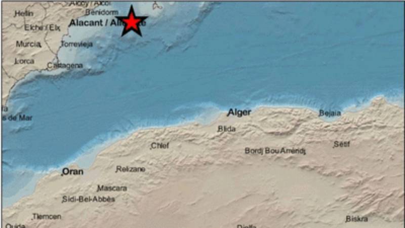 Magnitude 2.6 earthquake recorded off the coast of Alicante city