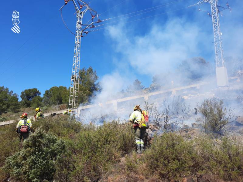 <span style='color:#780948'>ARCHIVED</span> - Five forest fires tear through Alicante and Valencia countryside over the weekend