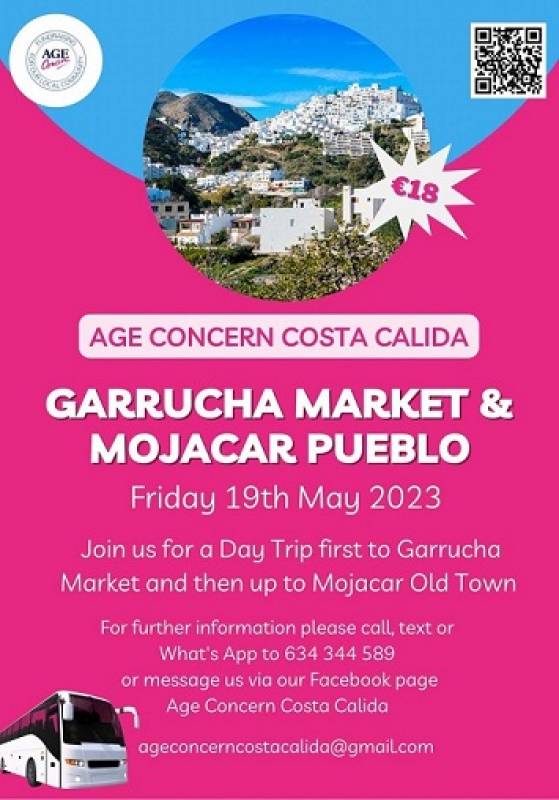 May 19 Age Concern Coach trip to Garrucha Market and Mojacar Pueblo
