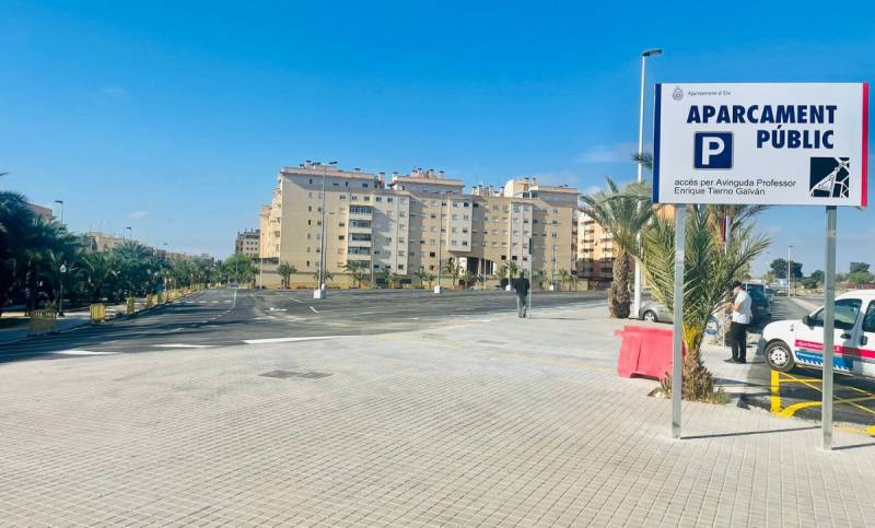 Free 330-space car park opens in Elche