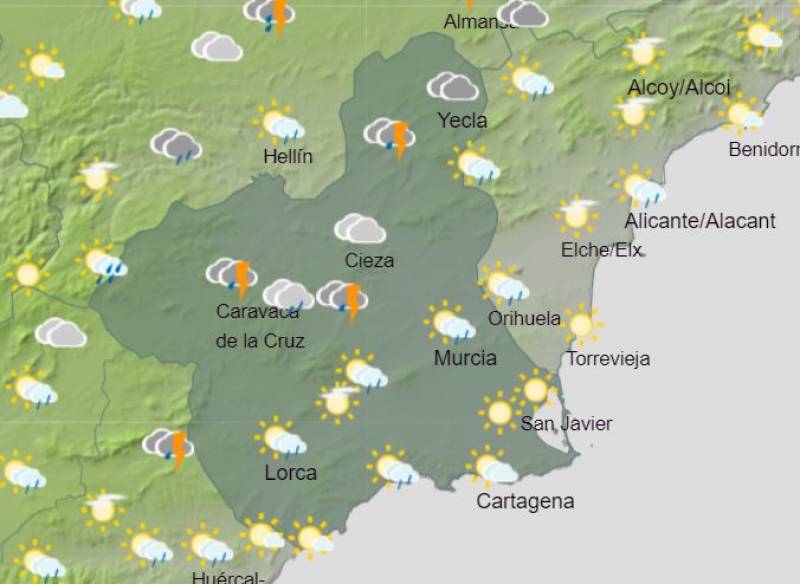 Murcia weather forecast June 5-11: Showers cease and summer begins?