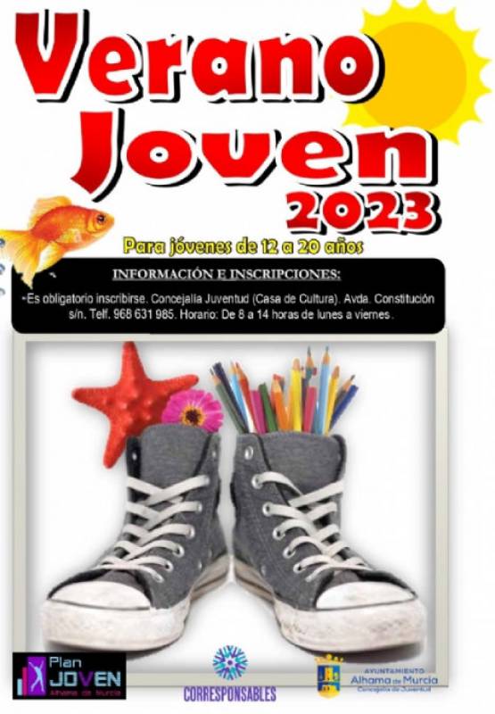 June 29 to July 27 activities for teenagers in the Verano Joven program of Alhama de Murcia