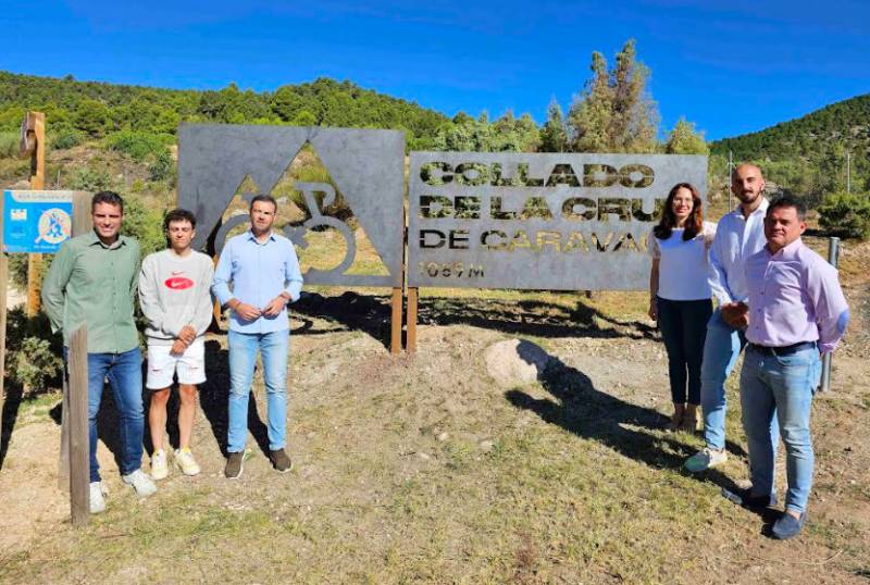 Ascent of the Collado de la Cruz in Caravaca signalled to attract cycling tourists