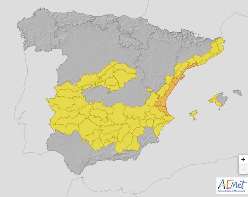 An Isolated Cold Storm hits Spain this weekend: Spain weather forecast Sept 14-17