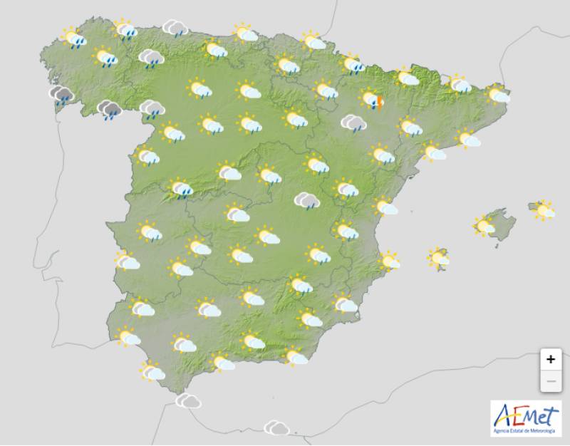 An Isolated Cold Storm hits Spain this weekend: Spain weather forecast Sept 14-17