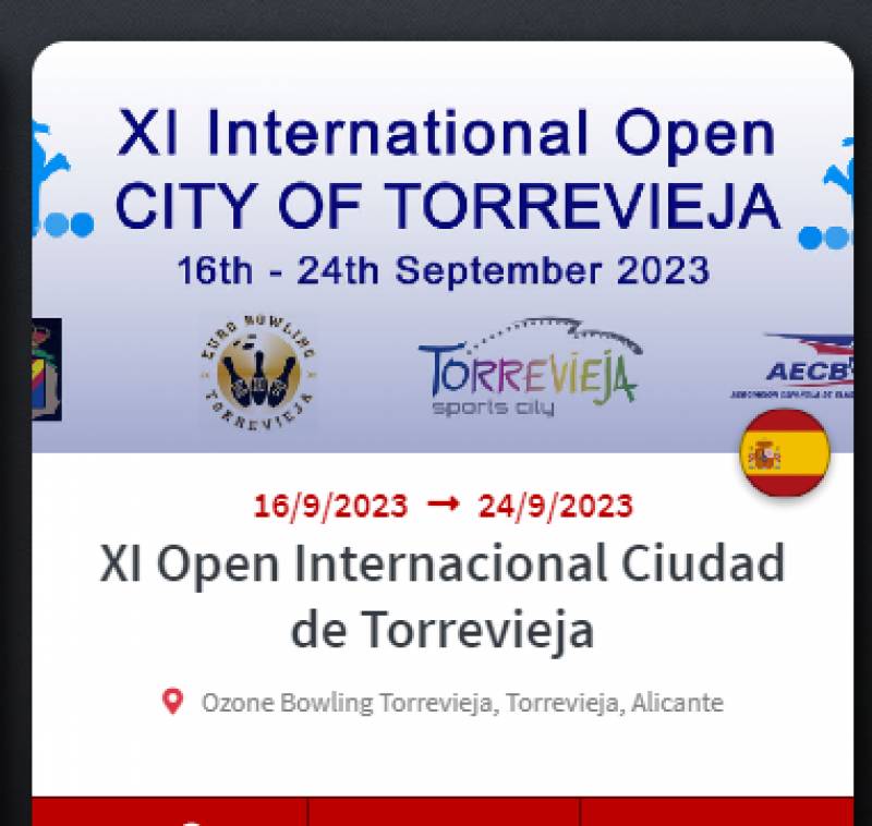 Sept 16-24 Torrevieja hosts international bowling tournament