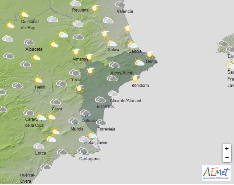 More heavy rain and storms: Alicante weather forecast Sept 18-21