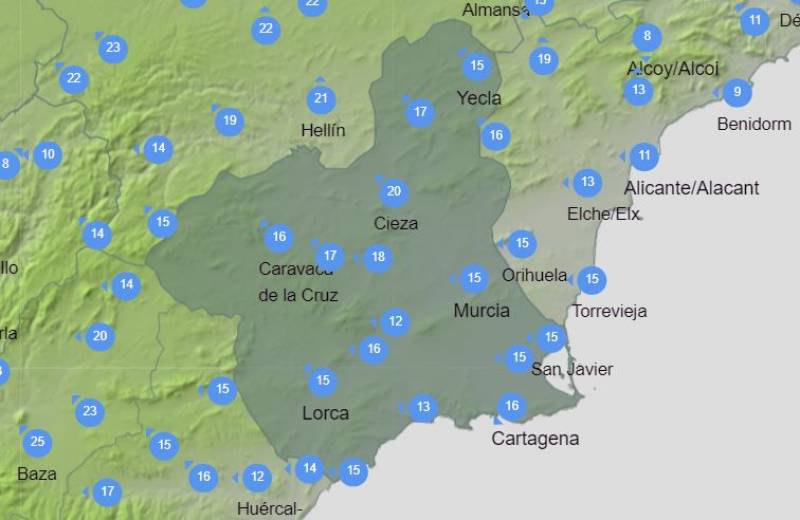 30 degrees in autumn: Murcia weather forecast September 25-October 1