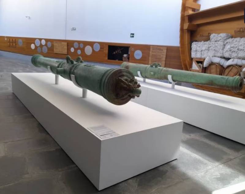 Cartagena museum unveils two cannons from the La Mercedes warship