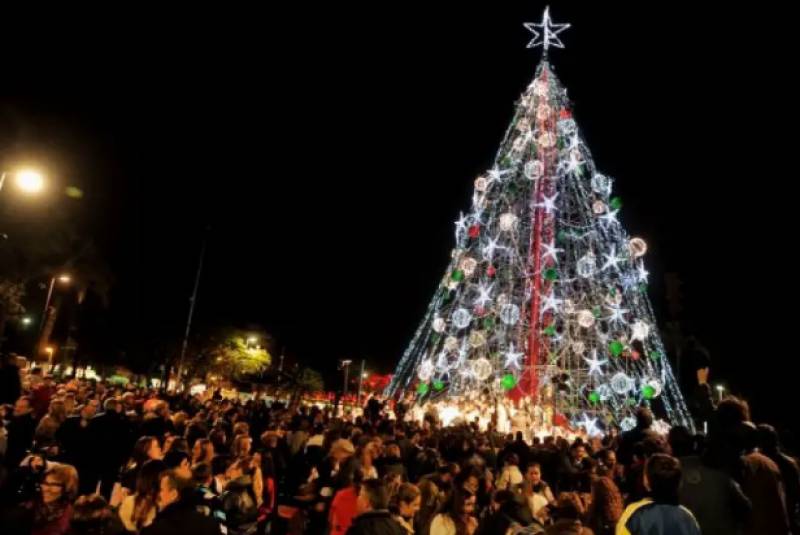 Giant Christmas tree returns to Murcia after two-year hiatus