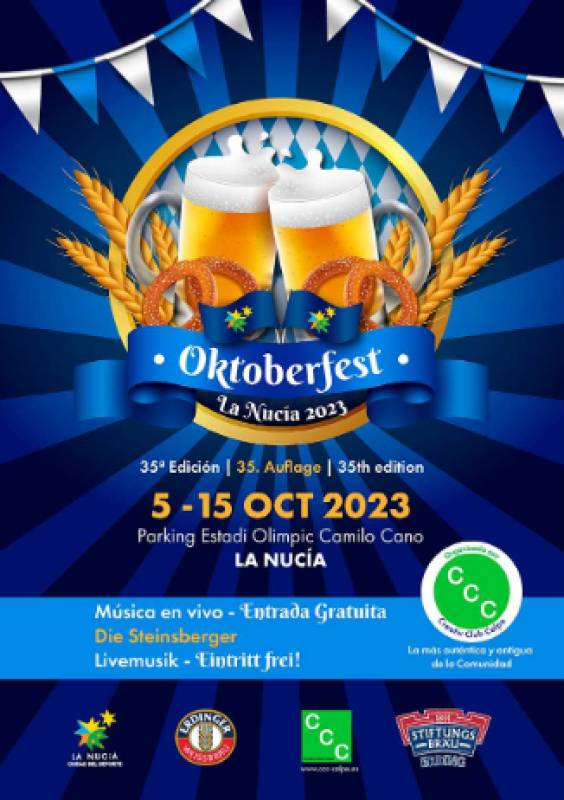 October 5-15 La Nucia celebrates Oktoberfest