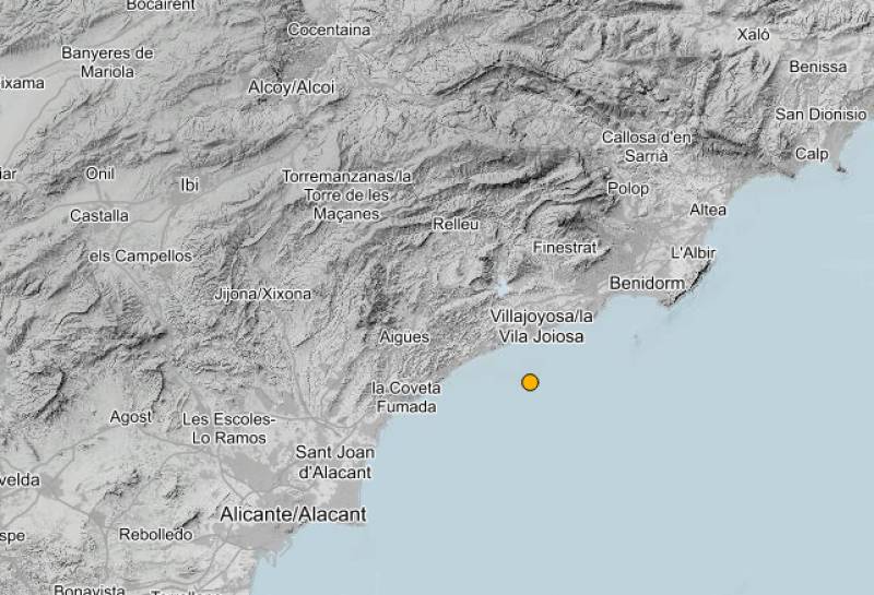 Small earthquake recorded off the coast of Alicante