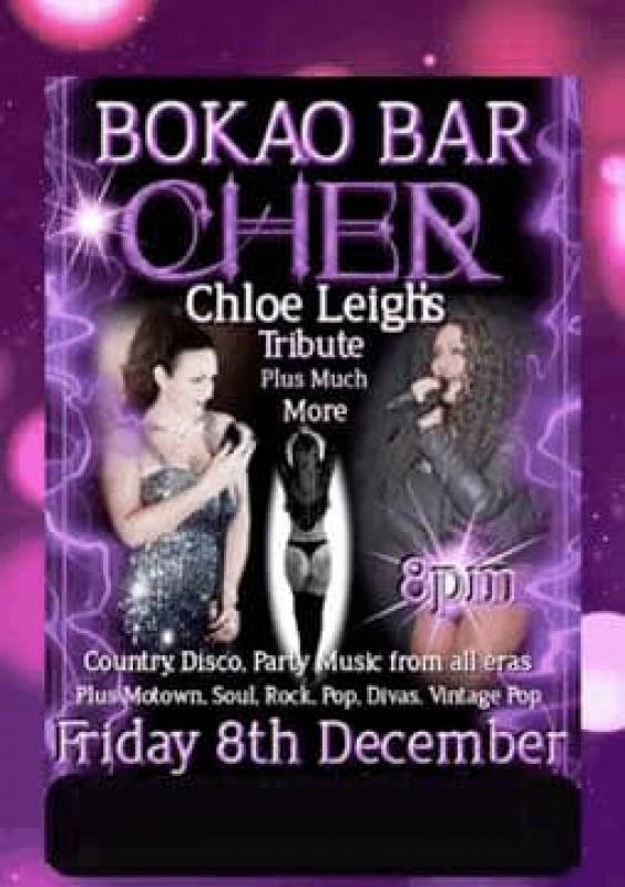 December 8 The Bokao Bar, Condado de Alhama Golf Resort celebrates its 2nd year anniversary with music by Chloe Leigh