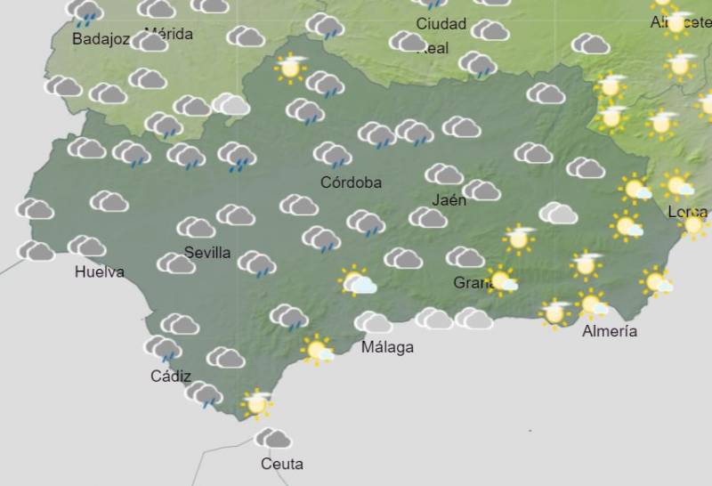 Rain and strong winds make way for sunshine: Andalusia weekend weather forecast Nov 30-Dec 3
